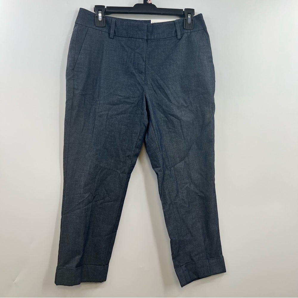 Ann Taylor Factory The Crop Curvy Fit Pants 2P NWT Blue Slim Ankle Petite